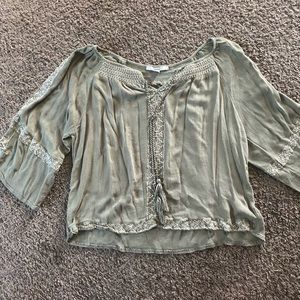 Green blouse